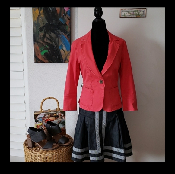 Baccini Denim High Waist Skirt Size 12P - Picture 3 of 8